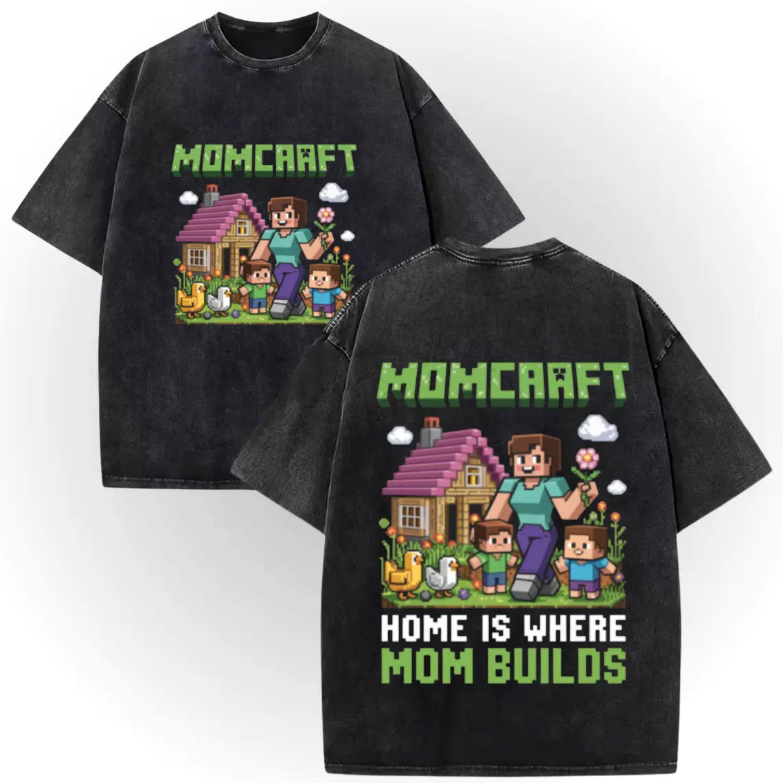 ✊🏾100% Cotton Vintage Washed Mom's  T-shirt