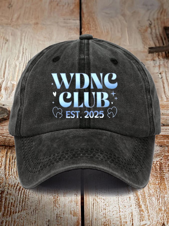 Retro WDNC Club Est. 2025 Print Baseball Cap