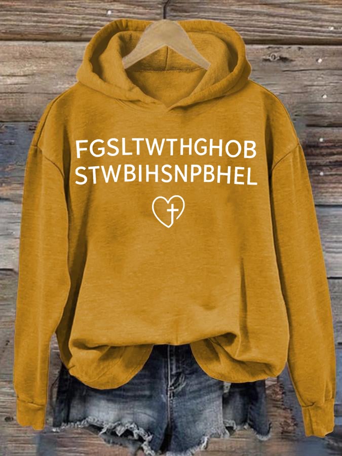 Women's  FGSLTWTHGHOB STWBIHSNPBHEL Printed Hoodie