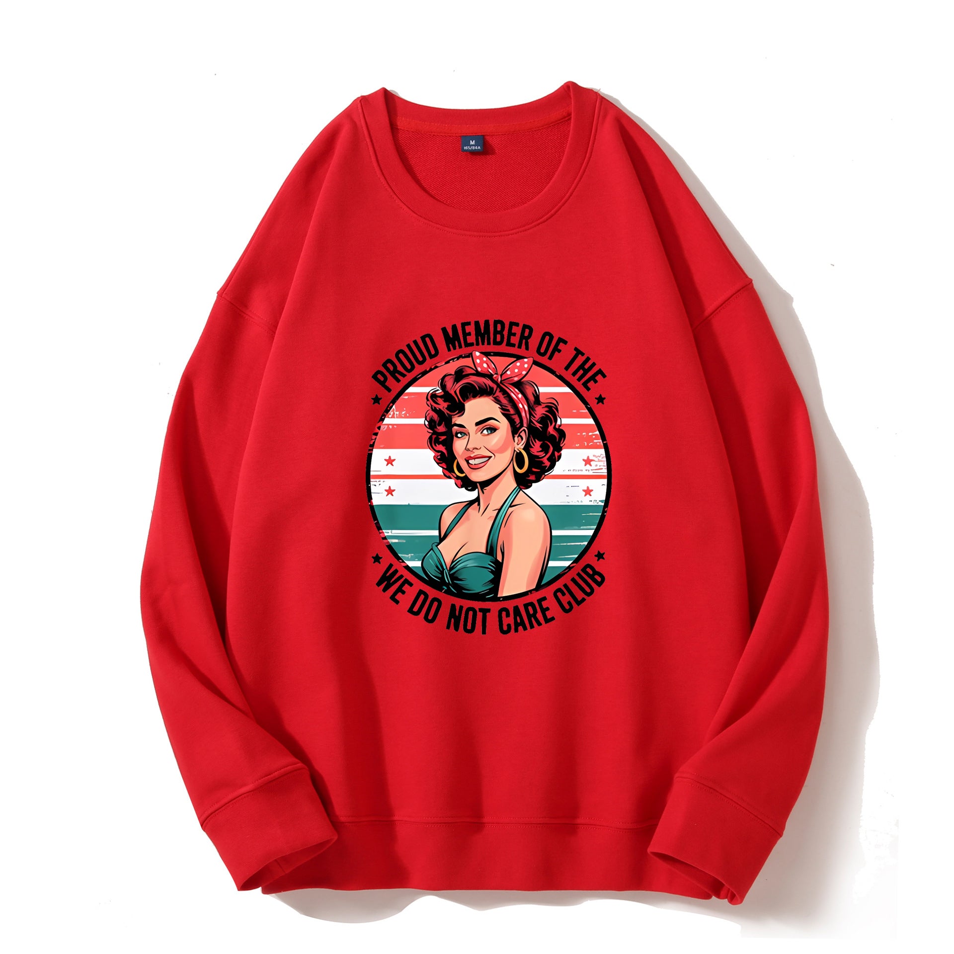 Women's Retro Fun We Don't Care About Menopause/Perimenopause Printed Sweatshirt