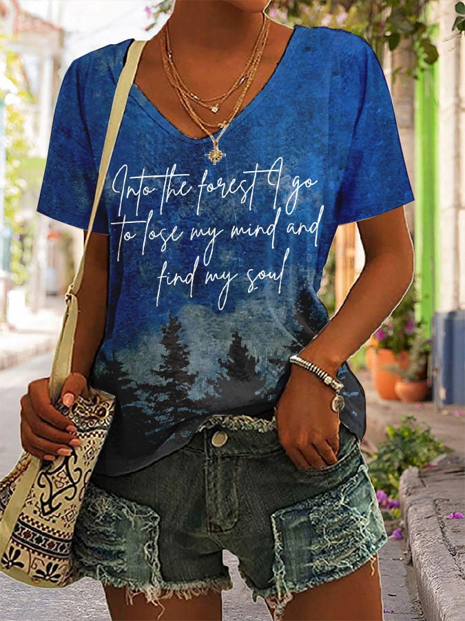Women's National Park Print T-shirt