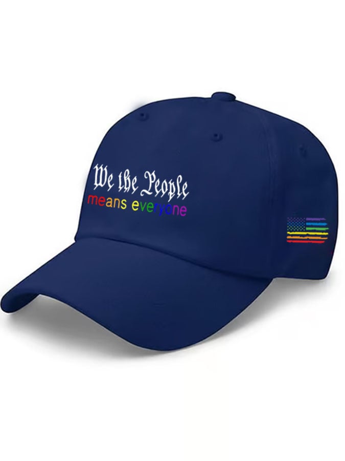 Unisex We The People Means Everyone Baseball Cap