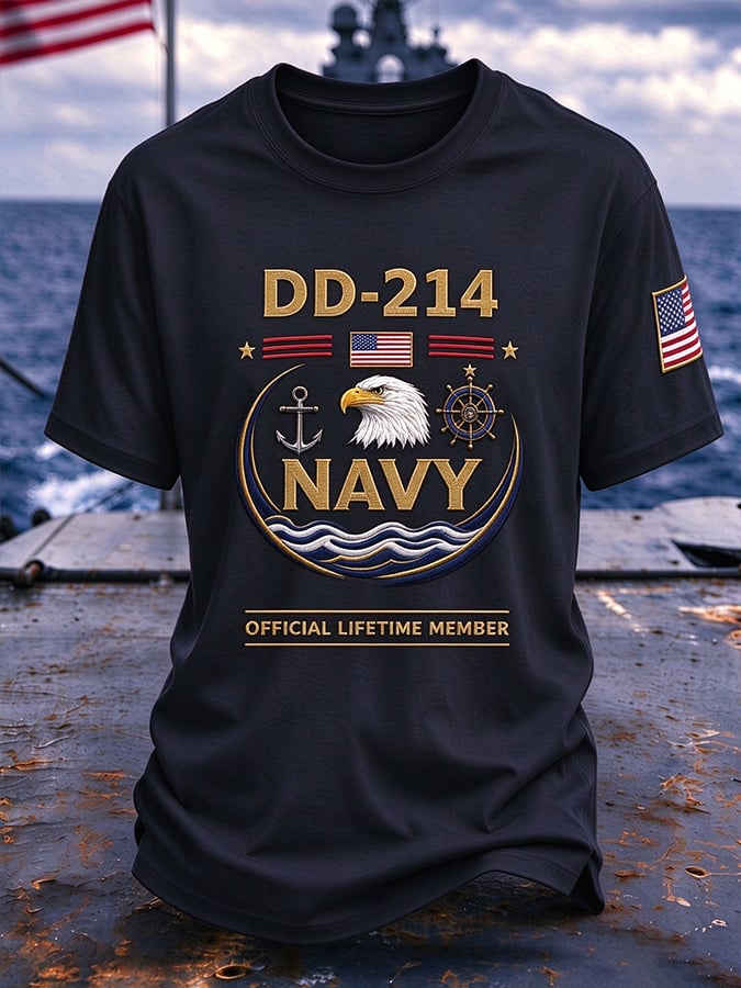 Retro US Navy Printed Top