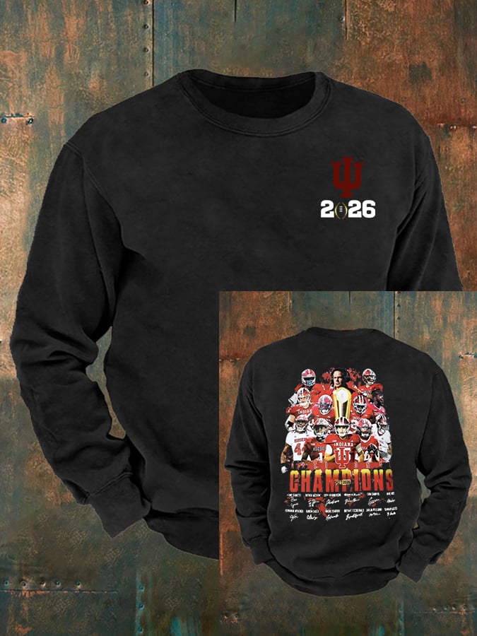 Men's   Football Print  Sweatshirt