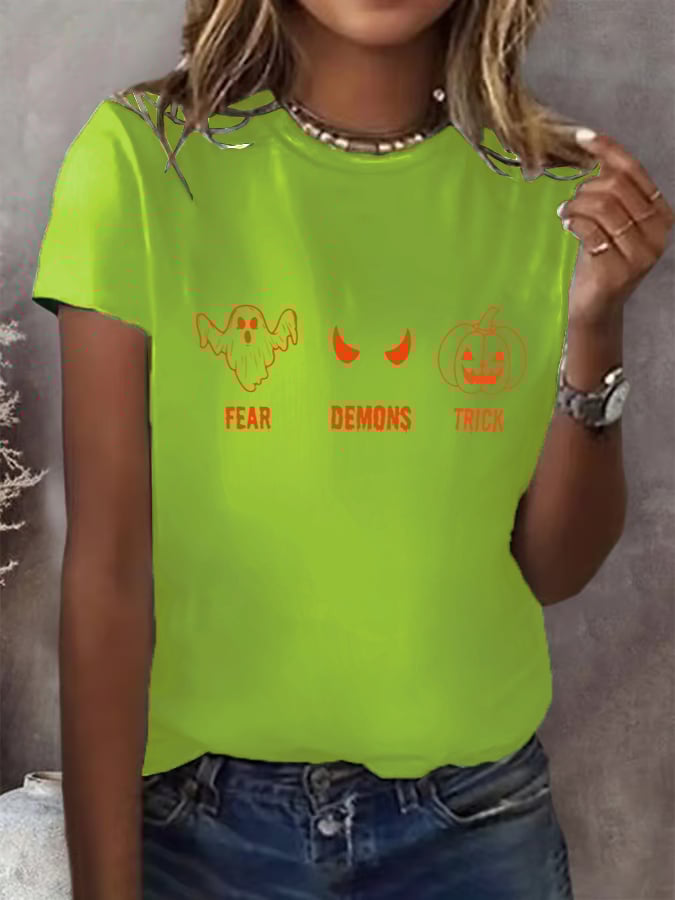 Women's Halloween FDT Print  T-Shirt