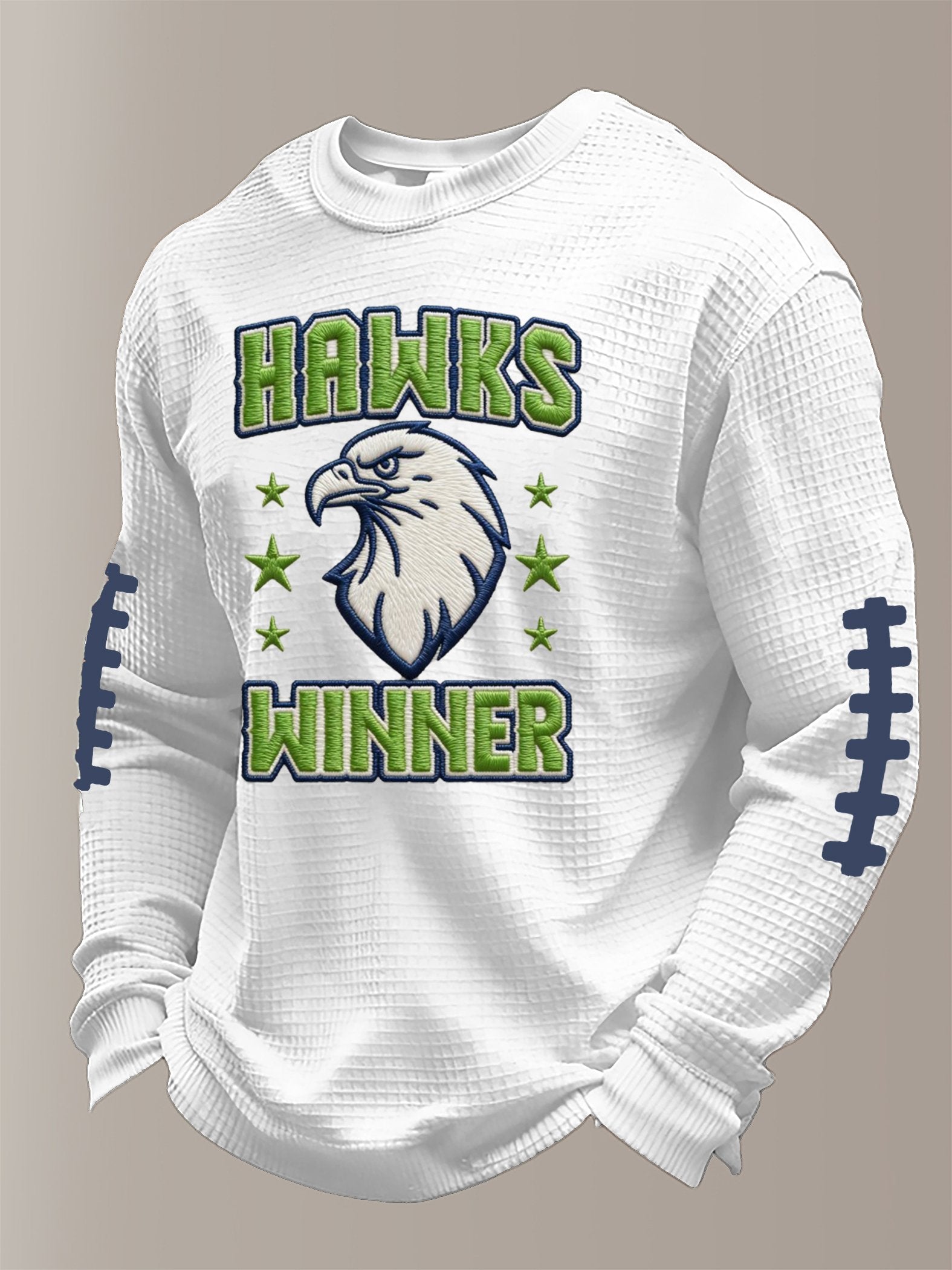 Men's Football Print Waffle T-Shirt