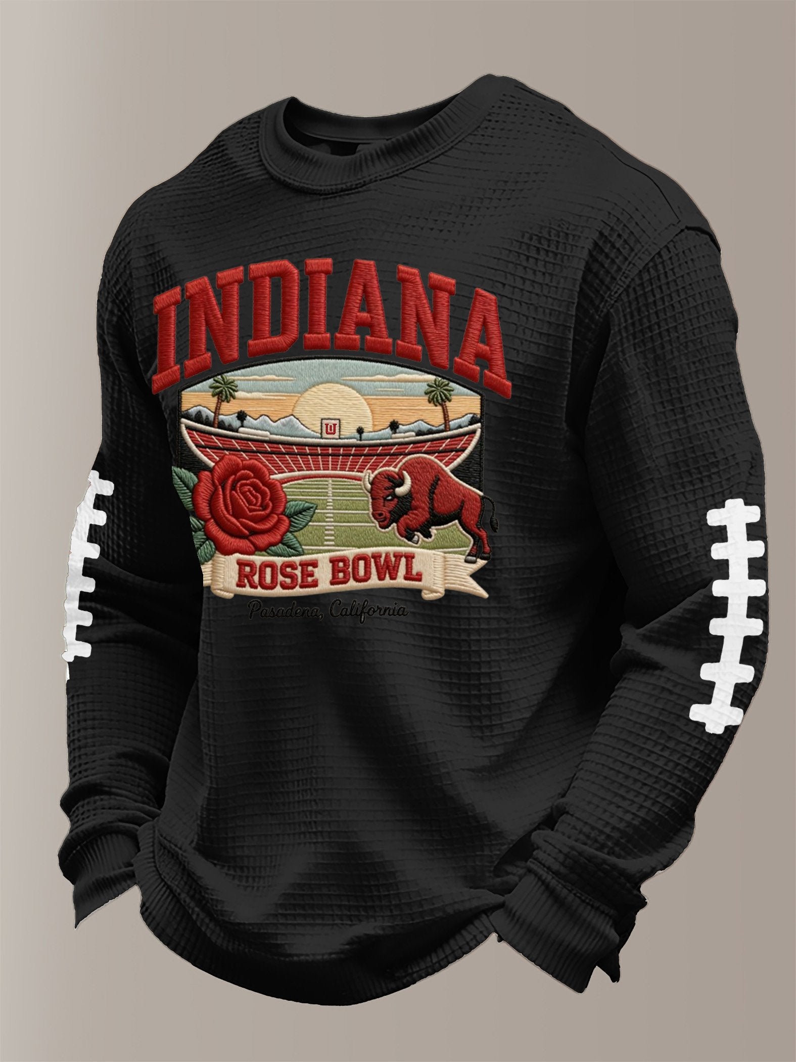 Men's Football Print Waffle T-Shirt