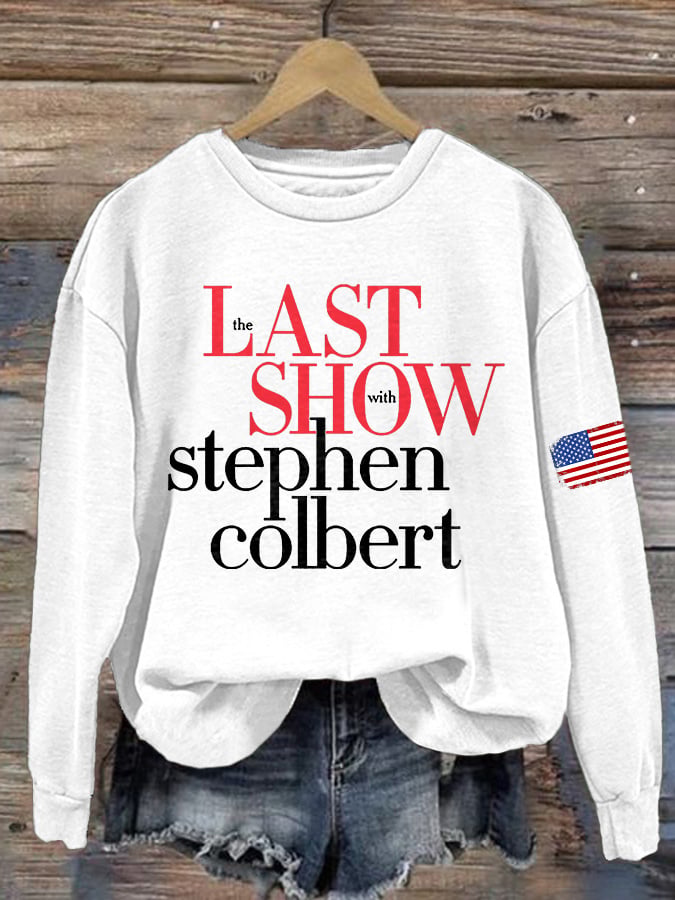 Retro Last Show Print Sweatshirt