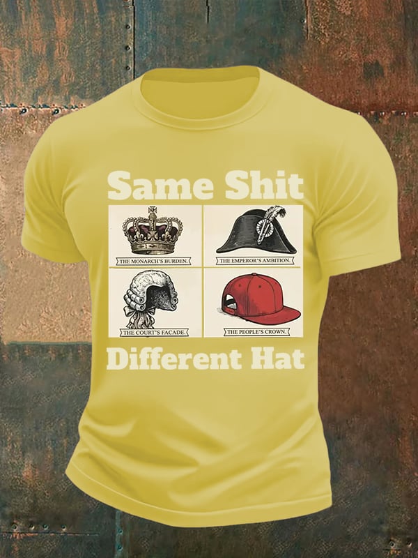 Men's Same Shit Different Hat FDT Print  T-Shirt