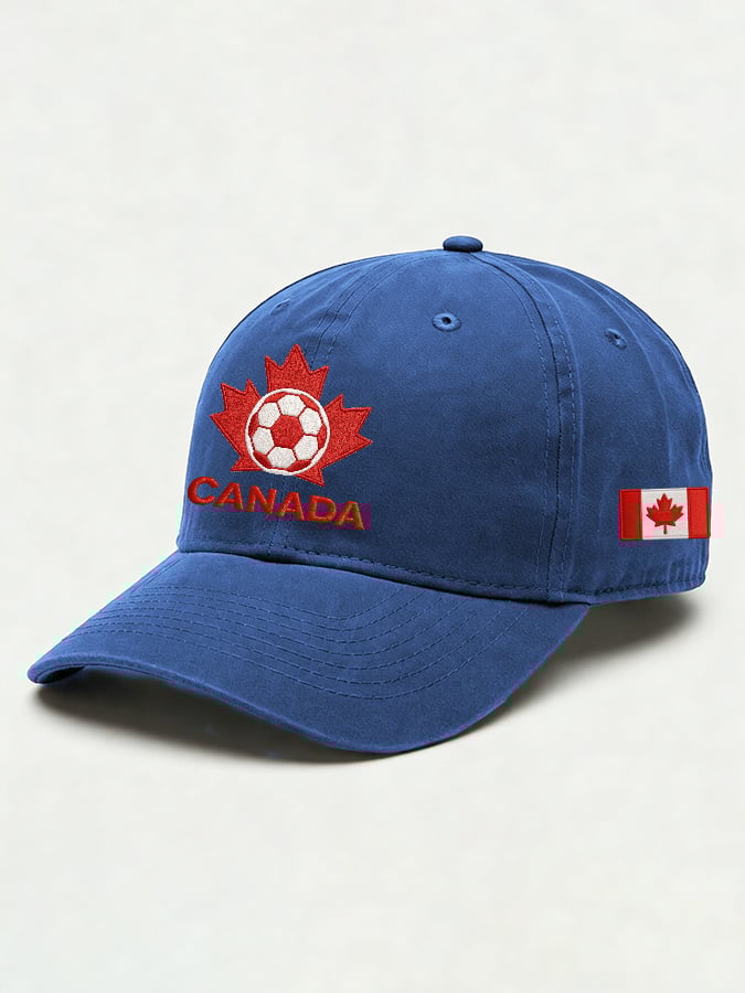 Unisex casual Canadian football washed cotton cap