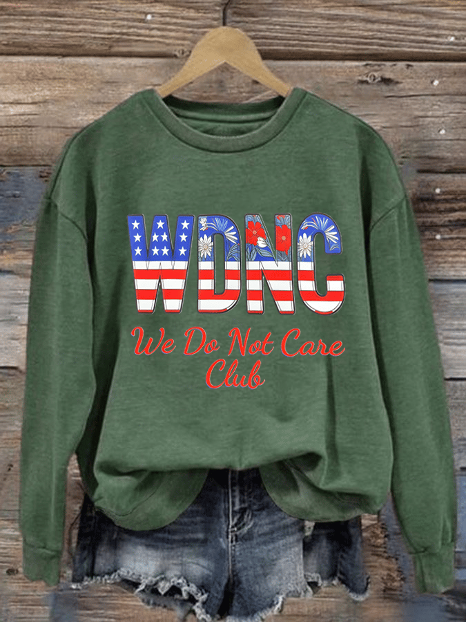 Women's  Retro Funny Proud Member Of  Club We Do Not Care Menopause Perimenopause Print  Sweatshirt