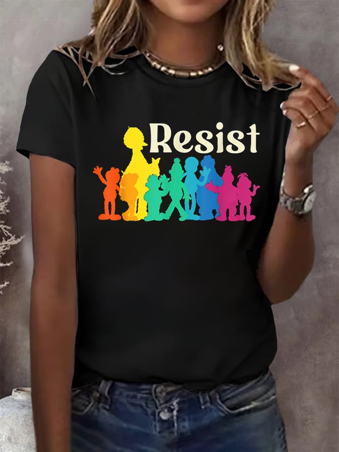 Women's Resist Printed Casual T-Shirt