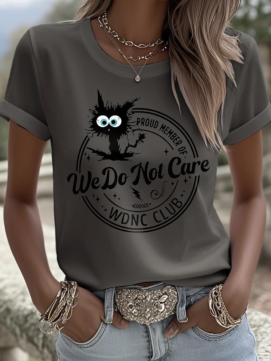 Retro Funny Proud Member Of WDNC Club Menopause Perimenopause Print T-Shirt