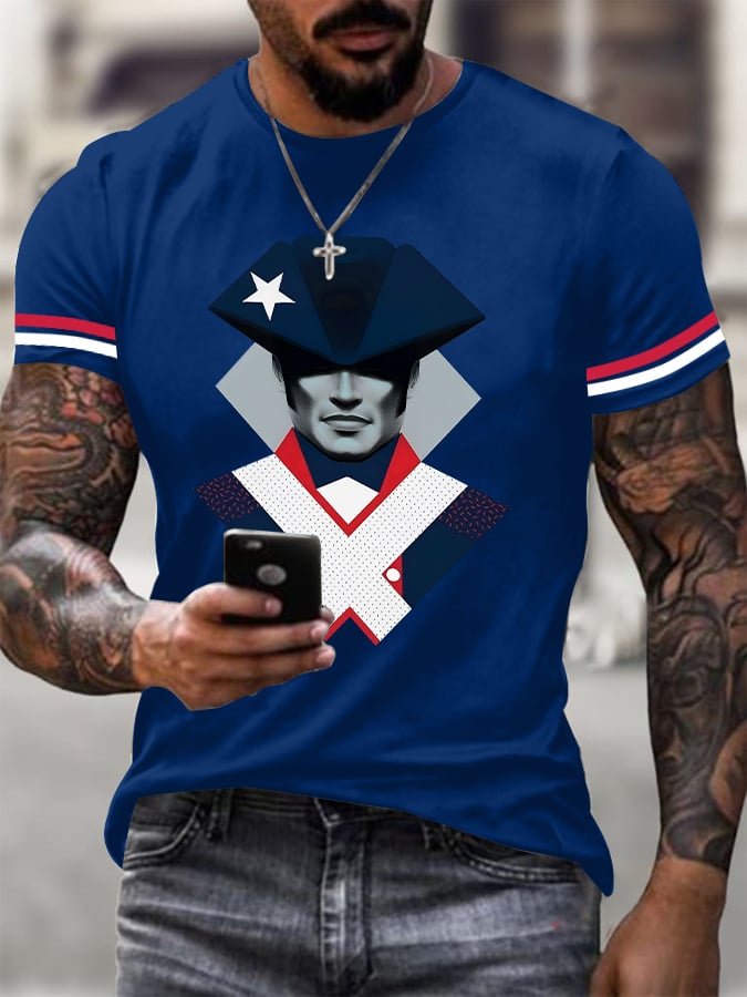 Men's football Printed Short-Sleeve T-Shirt