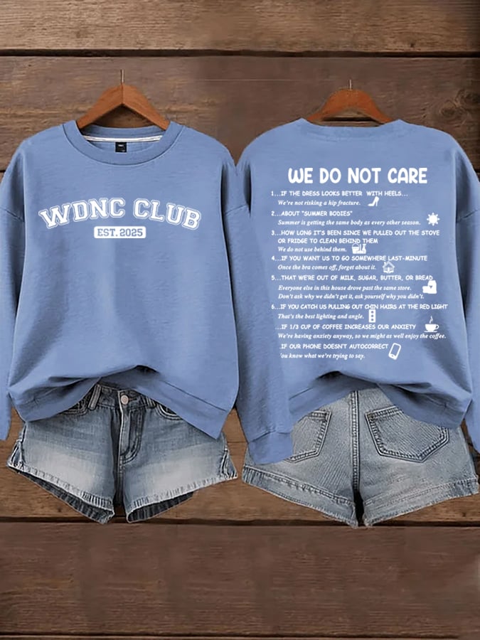 Women's  WDNC Menopause And Perimenopause Print Sweatshirt