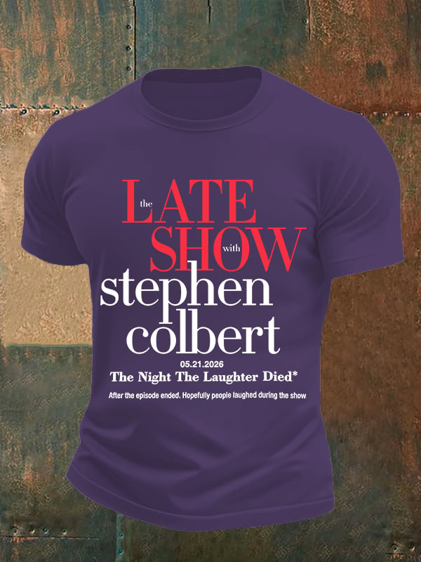 Men's Retro Last Show Print T-Shirt