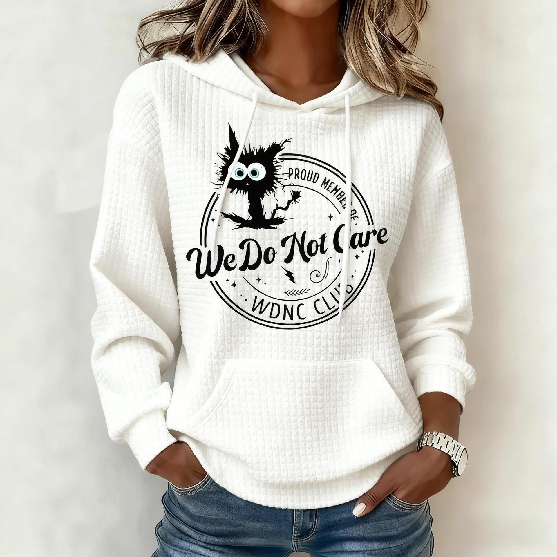 Retro Funny Proud Member Of WDNC Club We Do Not Care Menopause Perimenopause Print Hoodie