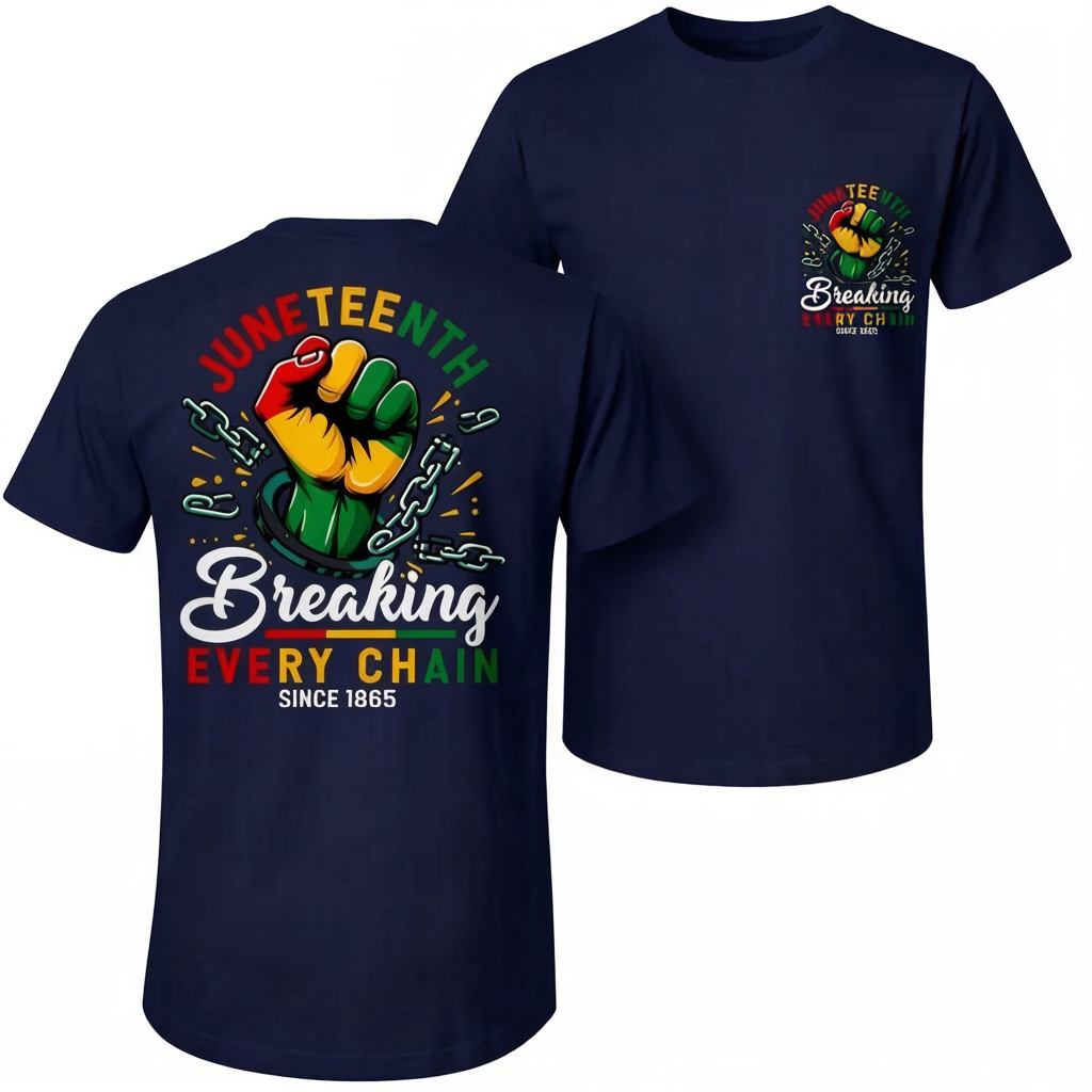Unisex Juneteenth 1865 Hot Stamped T-Shirt