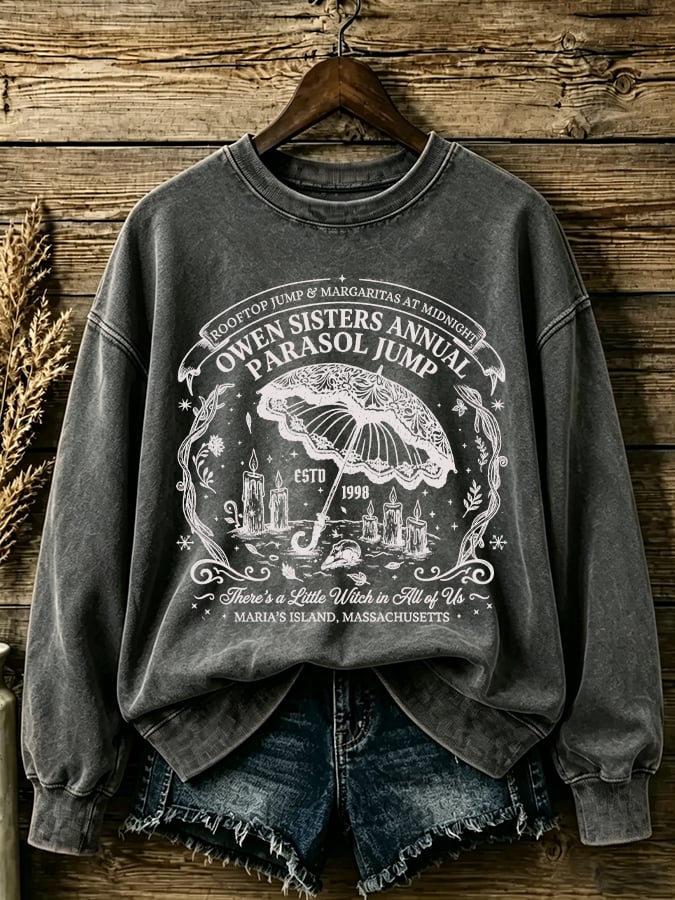 Women's Owens Sisters Print Casual Sweatshirt