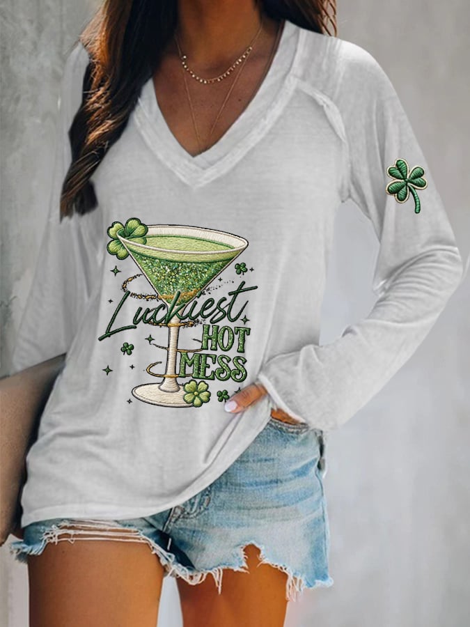 Women's  St. Patrick's Day Print T-Shirt