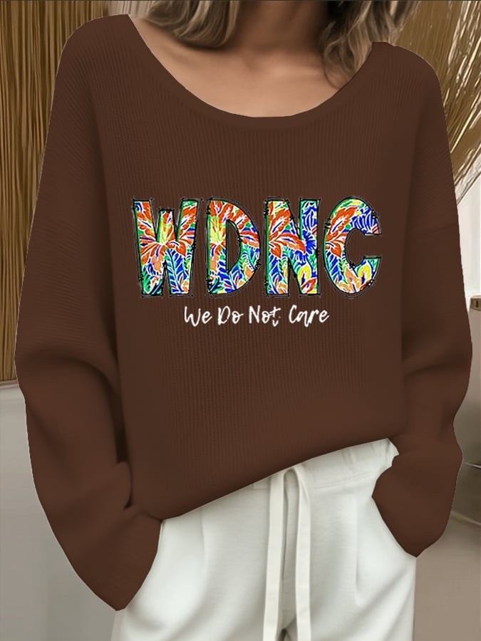 Women's WDNC Menopause and Perimenopause Print Drop Shoulder Sweater