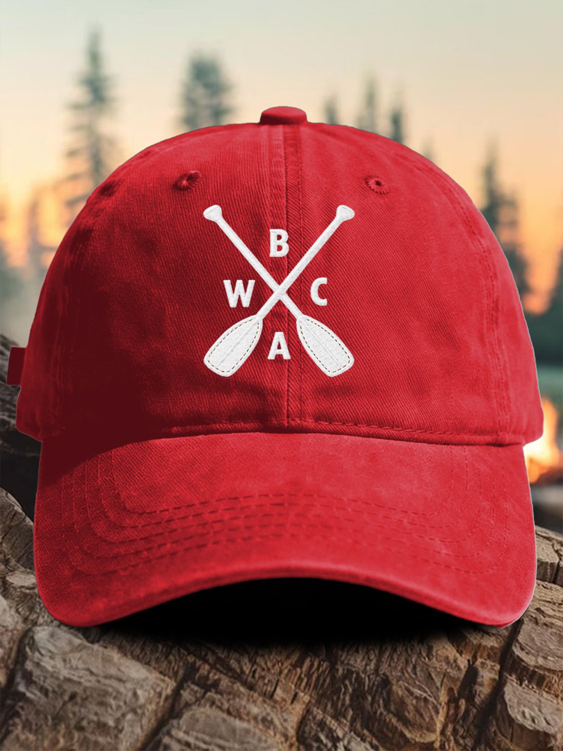 Retro Save The BWCA Save Boundary Waters Canoe Area Wilderness Print Baseball Cap