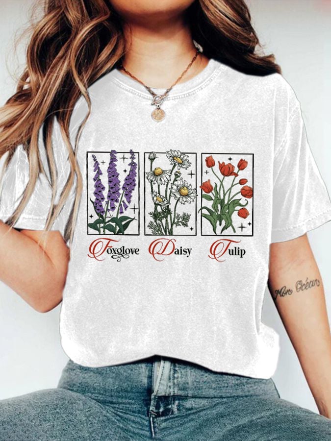 Women's Floral FDT Print T-Shirt