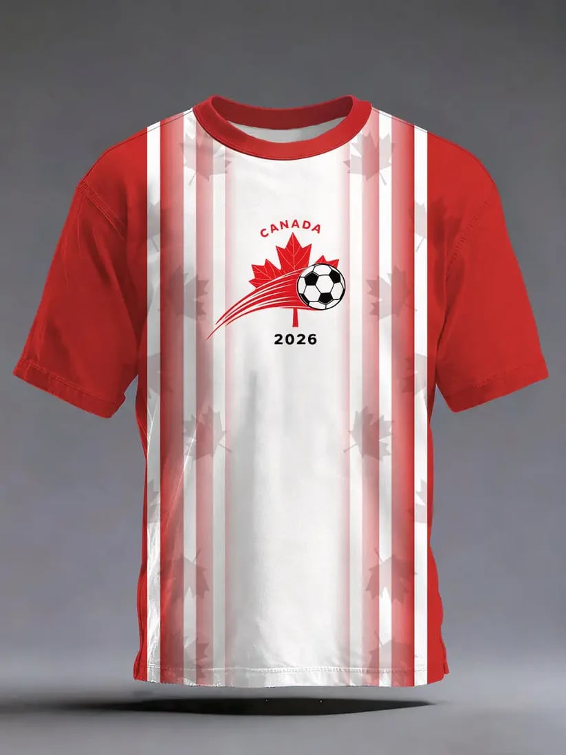 Men's Canada Soccer Print T-shirt