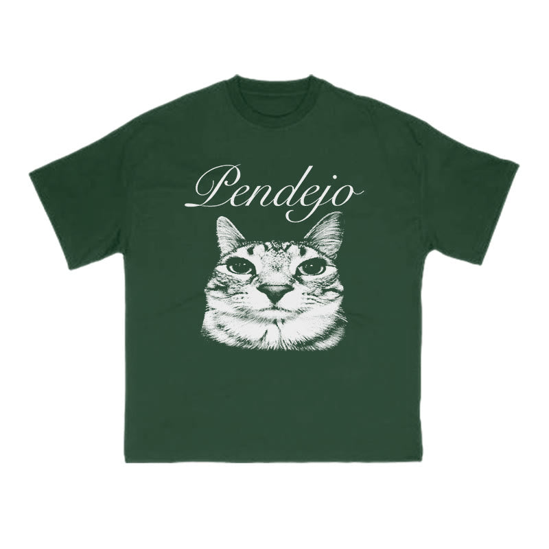 Pendejo Cat Print T-shirt