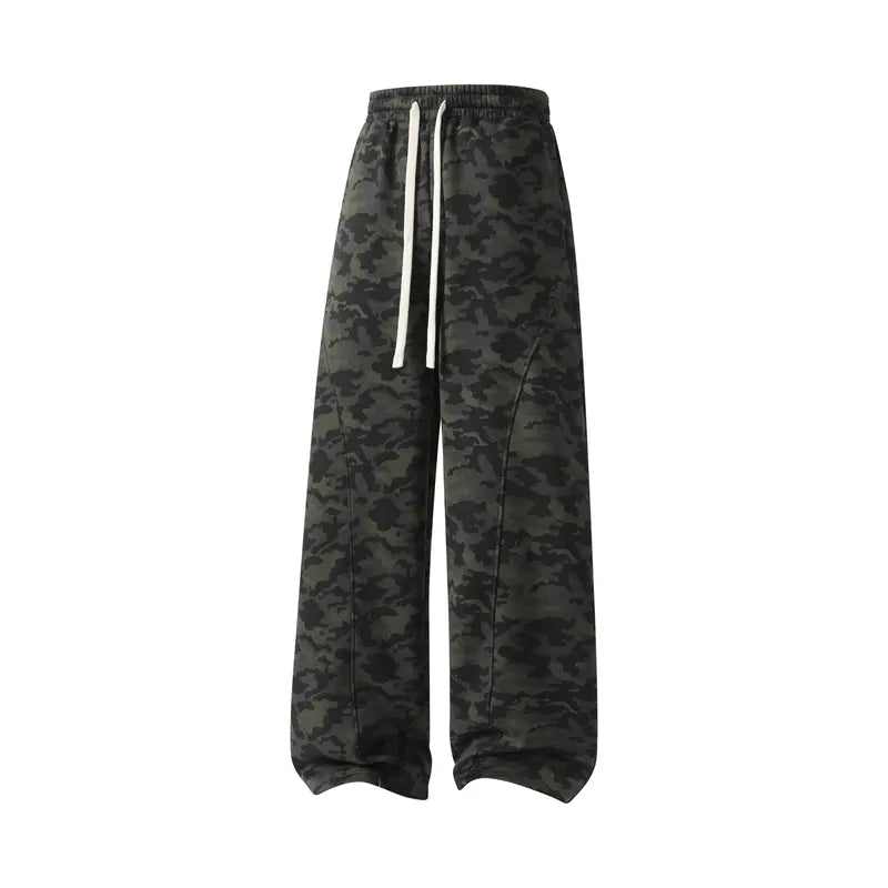 ❄️🖤 Unisex Fleece-Lined Casual Pants – Oversized Loose-Fit Drawstring Trousers 🔥✨👖