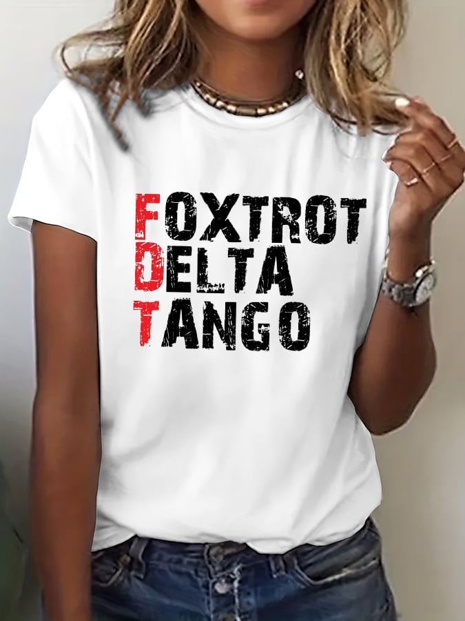 Women'S Casual Round Neck T-Shirt