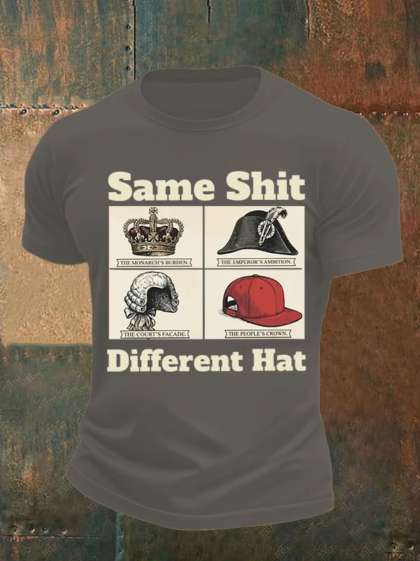 Men's Same Shit Different Hat FDT Print  T-Shirt