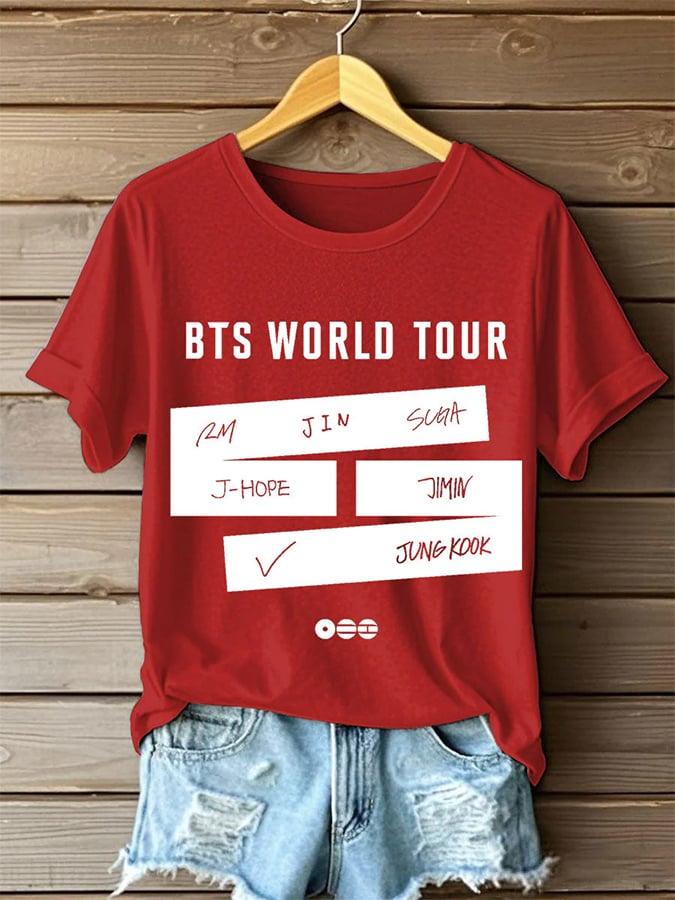Women's K-pop Boy Band T-shirt