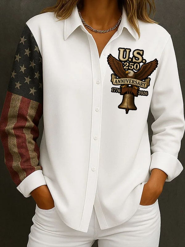 Women's Retro 250th Anniversary Print Shirt