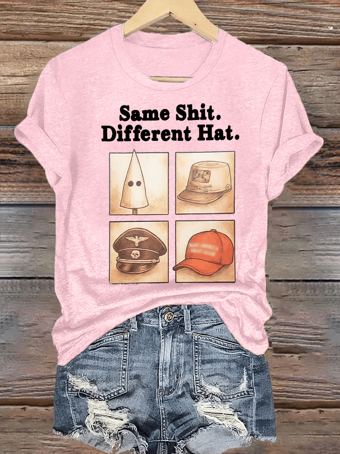 Women’s  Same Shit Different Hat  Print T-Shirt