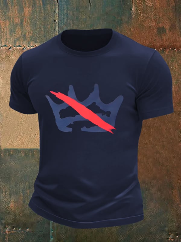 Men's America has no kings print  T-Shirt