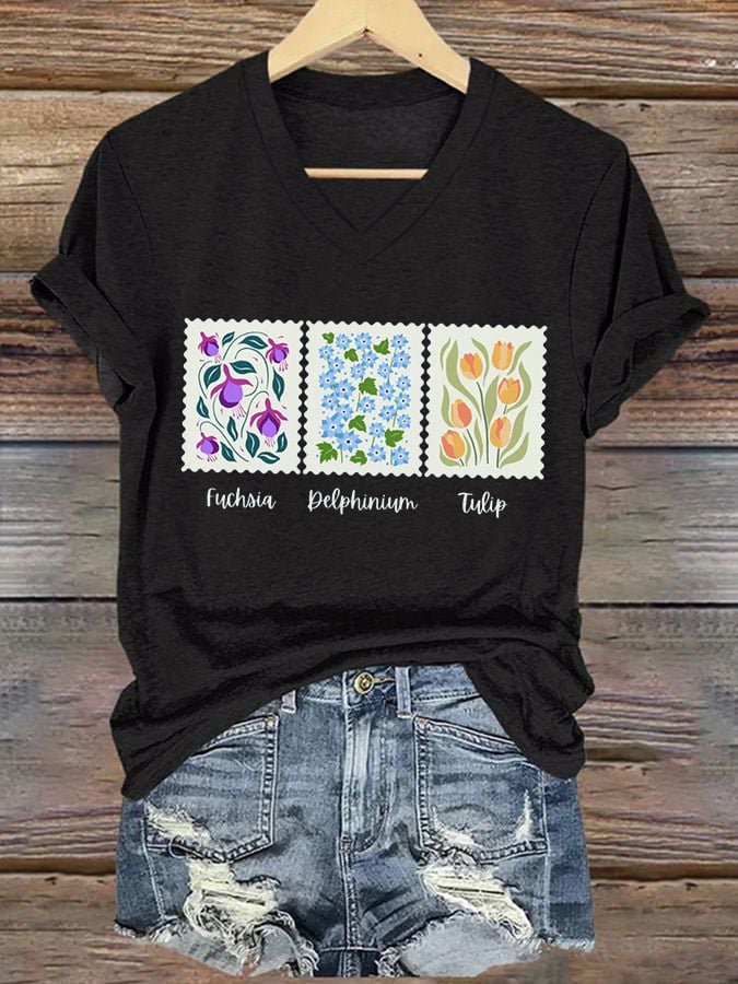 Women's  FDT Print Casual T-Shirt