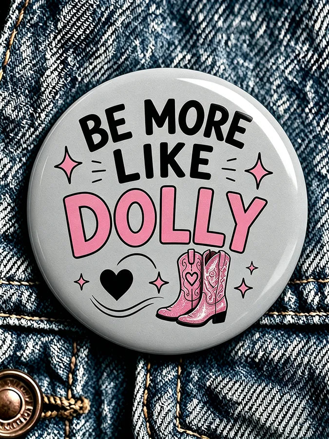 Forever Our Queen of Country Print Button