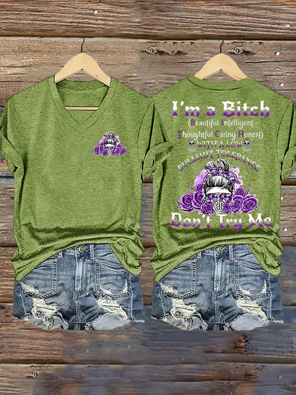 Women's  Don't Try Me  T-Shirt