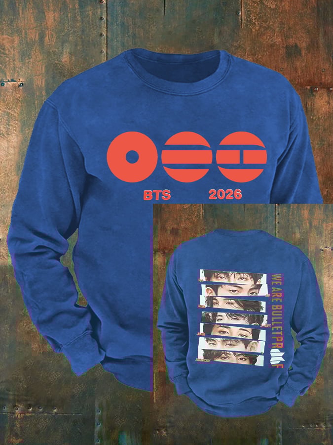 Men's K-pop Print  Sweatshirt