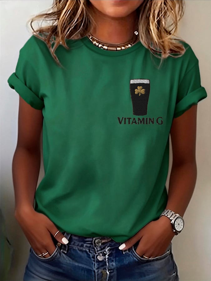 Women's Vitamin G St. Patrick's Day Print T-shirt