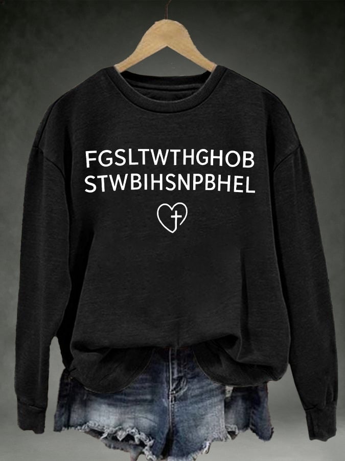 Women's FGSLTWTHGHOB STWBIHSNPBHELPrinted Crewneck Sweatshirt