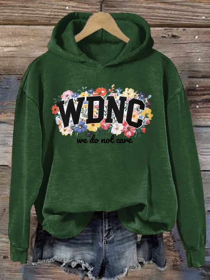 Retro Funny Proud Member Of WDNC Club Menopause Perimenopause Print Hoodie