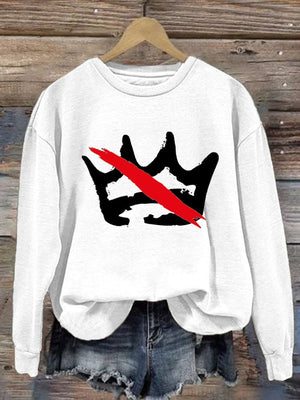 🔥Buy 3 Get 15% Off🔥Women's No Kings In America Printed Sweatshirt