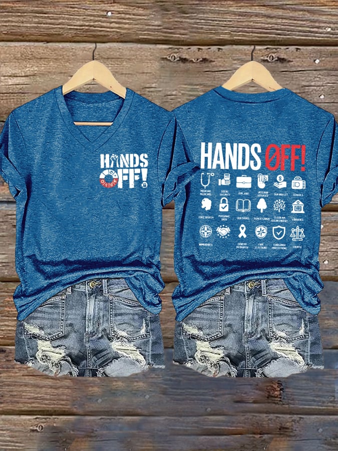 Women's Casual Hands Off Printed T-Shirt