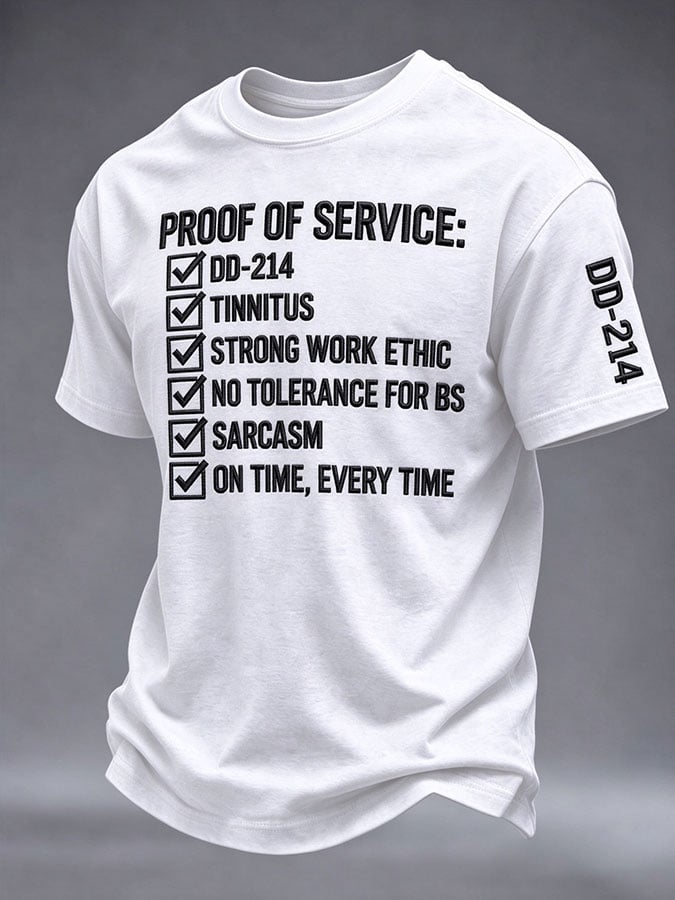 🎖️Men's Veteran Pride DD-214 Printed T-shirt