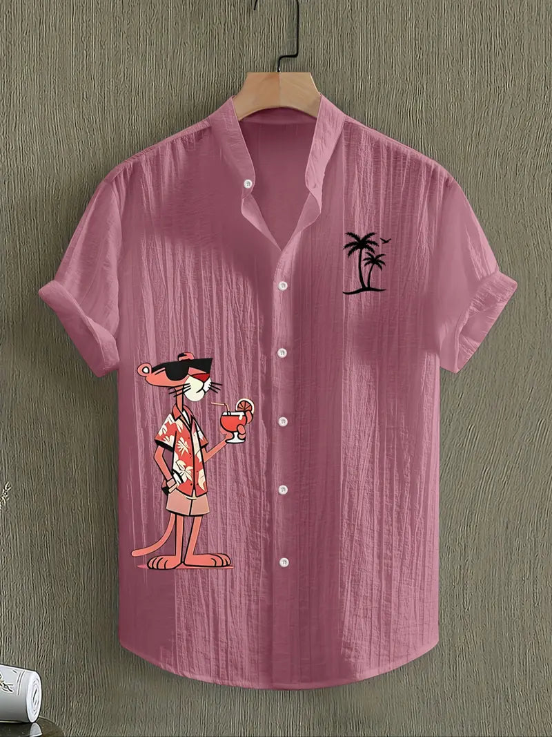 Unisex Summer Casual Tropical Beach Shirt