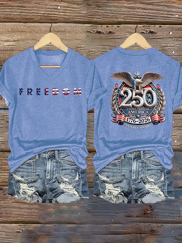 Women's  FREEDOM  Print T-Shirt