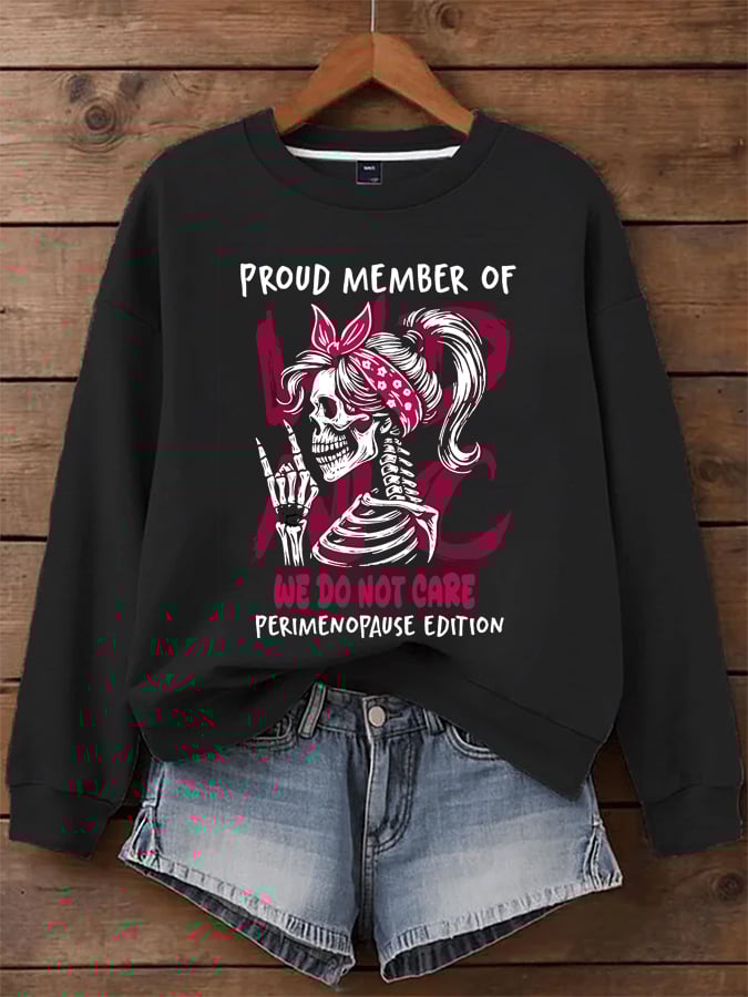 Women's  WDNC Menopause And Perimenopause Print Sweatshirt