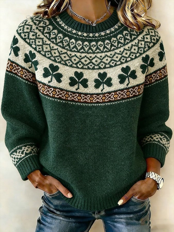 Women's St. Patrick's Day Knitted Top